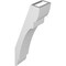 Ekena Millwork 3 1/2-in. W x 6-in. D x 18-in. H Olympic Architectural Grade PVC Knee Brace BRCP035X06X18OLY - alternate 3